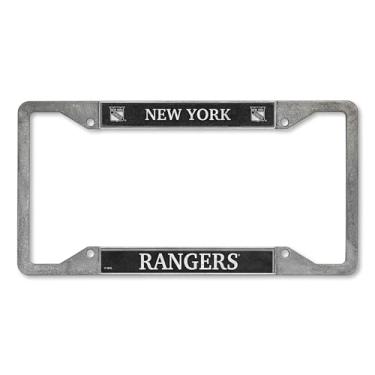 Imagem de Rico Industries Moldura de placa de estanho NHL Hockey New York Rangers 30,48 cm x 15,24 cm