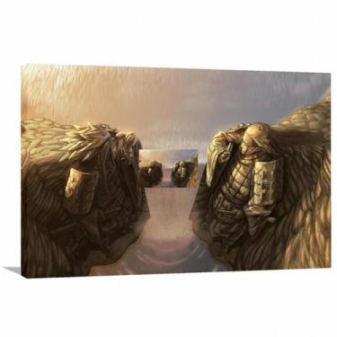 Imagem de Quadro decorativo Naruto - Vale do Fim - Tela em Tecido - Wall Frame