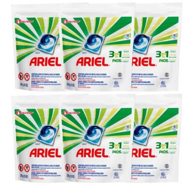 Imagem de Detergente Lava Roupas Ariel 3em1 Pods - 16 Cápsulas - 6 Un