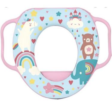 Imagem de Redutor de assento sanitário Infantil Bebê com protetor antirrespingo 