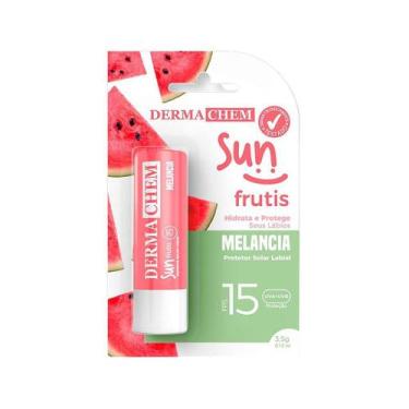 Imagem de Protetor Labial Hidratante com Cor FPS 15 Melancia Dermachem