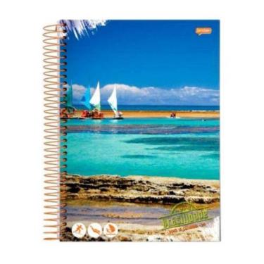 Imagem de Caderno 1/4 Capa Flex 48Fls Porto de Galinhas Brasilidades - Jandaia -