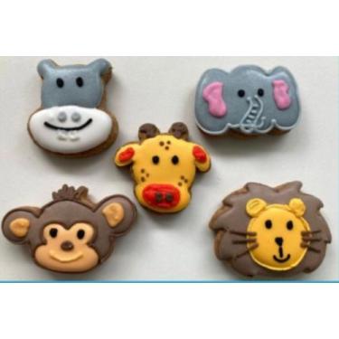 Imagem de Biscoito Decorado de Mel Safari - Dona Maria Biscoiteria 