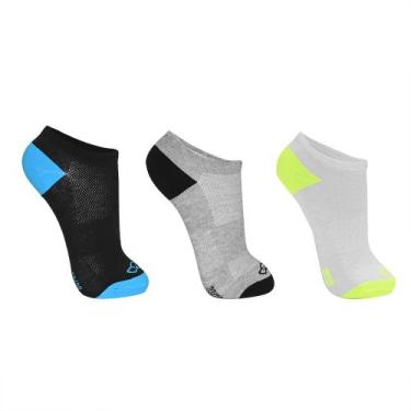 Imagem de Meia Olympikus Cano Invisível pacote c/ 3 pares Feminino, Branco, 33-3