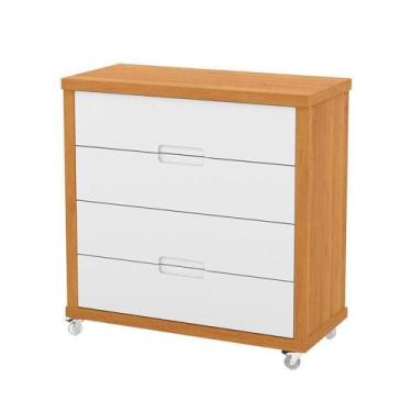 Imagem de Gaveteiro Infantil Tutto New Freijó Branco Soft - Matic - MATIC MÓVEIS