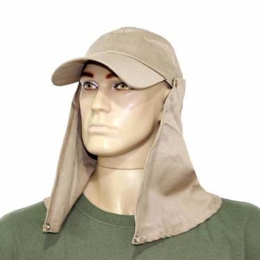 Imagem de Boné Joga Com Protetor De Nuca Destacável Verde Ou Bege Regulagem - JO