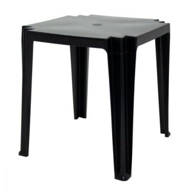 Imagem de Mesa Tramontina Tambau 68x68x72cm Polipropileno Preto