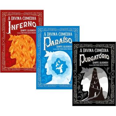 Imagem de A Divina Comédia Coleção Em 3 Volumes Inferno Purgatório e Paraíso Dan
