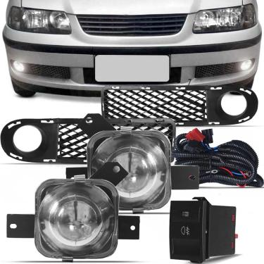 Imagem de Kit Farol de Milha Neblina Gol, Parati e Saveiro G3 1999 até 2005 Botão Painel