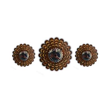 Imagem de Mandala Decorativa Ambiente Sala Quarto Kit 3 Pçs 38171 - CREATUS, mar