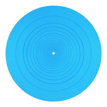 Imagem de Tapete de prato para toca-discos, tapete giratório de silicone de 30 cm de diâmetro, antiestático, antiderrapante, toca-discos, tapete LP para acessórios de substituição de tapete de disco de vinil