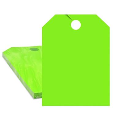 Imagem de Pacote com 50 etiquetas de pendurar espelhadas em branco para revendedor de carros Jumbo que você escolher cor (verde)