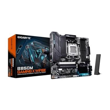 Imagem de GIGABYTE Placa-mãe B850M Gaming X WIFI6E AMD AM5 LGA 1718, mATX, DDR5, 2X M.2, PCIe 5.0, USB-C, WIFI6E, LAN 2,5GbE, EZ-Latch, Garantia de 5 anos