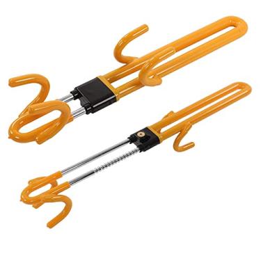 Imagem de Vechkom Trava de volante antifurto para carro resistente, proteção retrátil para automóvel/caminhão/amarelo SUV