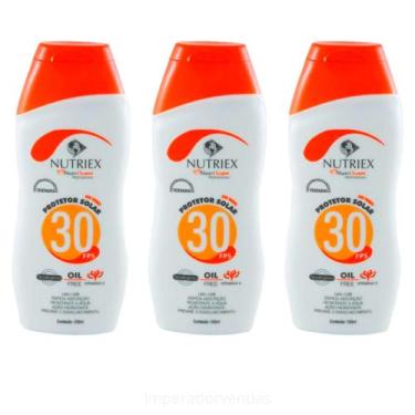 Imagem de Kit Com 3 Protetor Solar Profissional FPS 30 1/3 UVA 120 ml - NUTRIEX