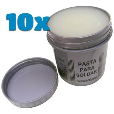 Imagem de Kit 10 Pasta para Soldar Eletrônica Componente Smd Pci Fluxo Soft