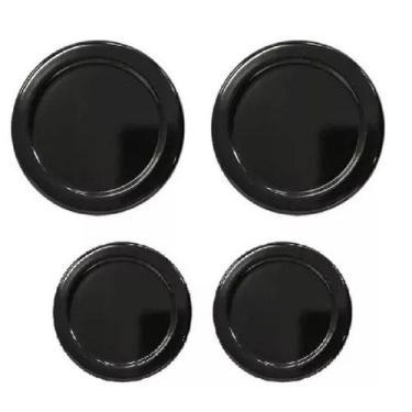 Imagem de Kit Espalhador Tampa Peças Fogão Esmaltec Jade - 4 Bocas