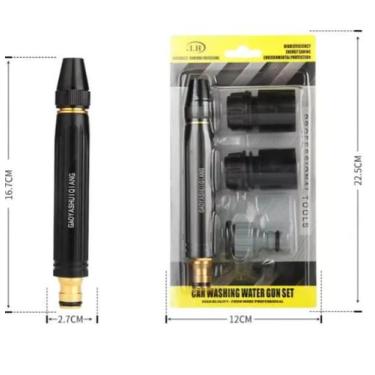 Imagem de Kit 3 Em 1 Bico Alta Pressão Para Mangueira + Conector Top - M&E Store