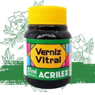 Imagem de Verniz Vitral 37ml 546-verde Pinheiro - ACRILEX, VERDE PINHEIRO - 546