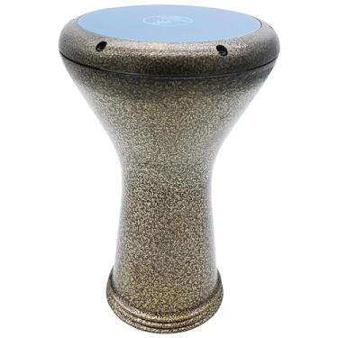 Imagem de Percussão de 43 cm Gawharet El Fan Pro Metal Darbuka Drum Doumbek (dourado)