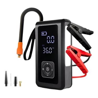 Imagem de Auxiliar De Partida Emergência 10000mah Compressor Ar 2 Em 1 - SHOPPIN