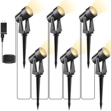 Imagem de Svater Iluminação De Paisagem De Baixa Tensão Para Ambientes Externos, Holofotes Externos Plugáveis De 3 W E 250 Lm Com Transformador Para Caminho De Quintal De Casa, Holofotes Brancos Quentes De 30