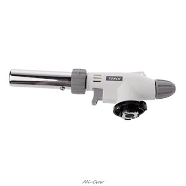 Imagem de Tocha de soldagem de metal pistola de chamas de soldagem tocha a gás isqueiro ignição de aquecimento butano portátil acampamento cozinhar tocha de soldagem queimador a gás cabeça tocha