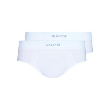 Imagem de Kit com 2 Cuecas Slip Lupo 681-001, Branco, GG