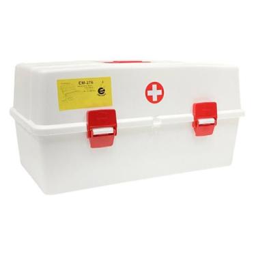 Imagem de Estojo Maleta Para Organizar Medicamentos Remédios e Acessórios Emifra