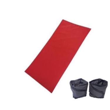 Imagem de Kit  PAR Caneleira 1kg + Colchonete 90x40cm VERMELHO - flexmouve