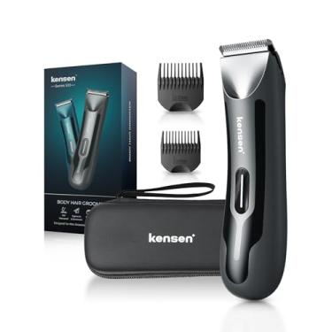 Imagem de Kensen Barbeador elétrico depilador corporal para barba para homens, com iluminação LED, uso úmido e seco para rosto, tórax, axilas, pernas (RFCD-9088)
