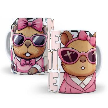 Imagem de Caneca de Cerâmica Personalizada 325ml Capivara Me Mimei - Mecolour