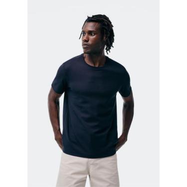 Imagem de Camiseta Masculina Manga Curta Texturizada Hering, XG, Preto