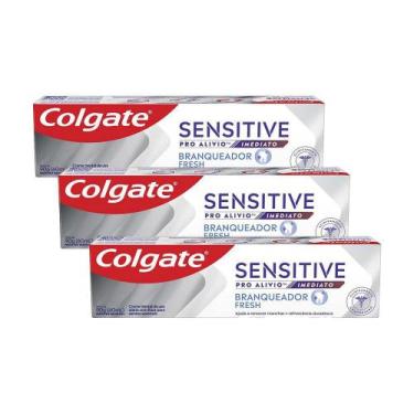 Imagem de Kit C/ 3 Cremes Dentais Colgate Sensitive Pro-Alívio Imediato Branquea