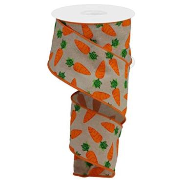 Imagem de Expressions, Cenouras de 6,35 cm na fita real: bronze (9,5 m) - fita de Páscoa com fio RGA1588F2