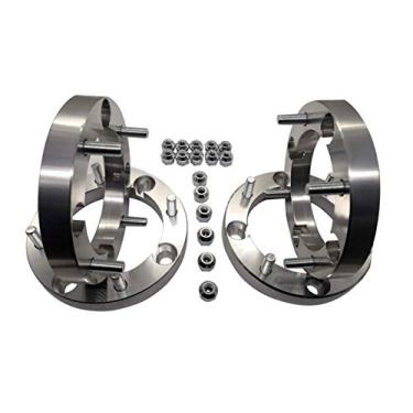 Imagem de Adaptadores de espaçador de roda Beauty-Life Heavy Duty de 2,5 cm de substituição para parafusos de 4/156 mm Polaris 3/8" para Polaris 12 mm Rodas 2008-2014 RZR Ranger 500/800 (conjunto de 4 adaptadores de roda)
