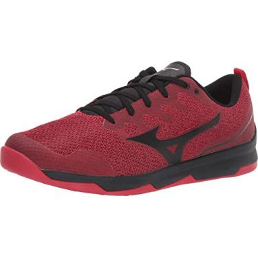Imagem de Mizuno Tênis masculino TC-02 Cross Training para todas as formas de exercícios, vermelho-preto, 48