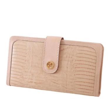 Imagem de Carteira Feminina de Couro Mariart 100, Nude