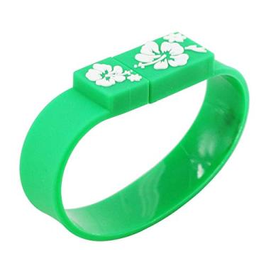 Imagem de Pulseira verde de 128 GB PenDrive USB Flash Drive USB Disco USB 2.0 Memória USB Flash Disk Memory Stick Pen Drive USB Disco USB