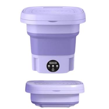 Imagem de Máquina de Lavar Portátil, 11L, 3 Velocidades, Dobrável (roxa)