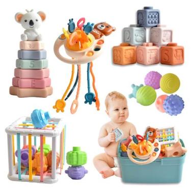 Imagem de Conjunto de brinquedos para bebês imireux Montessori de 6 a 18 meses c