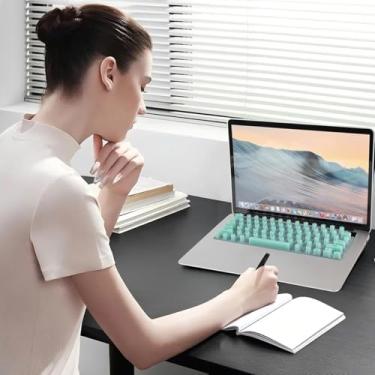 Imagem de WYGCH Capa de teclado para unhas longas, perfeitamente compatível com MacBook Pro 14/16 2021-2024, MacBook Air 13/15. Embalagem de caixa de presente, capa de teclado de silicone elevada - ideal para