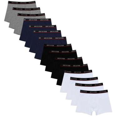 Imagem de Kit 15 Cuecas Masculinas Boxer Cotton Basic Huxter Sortida, M