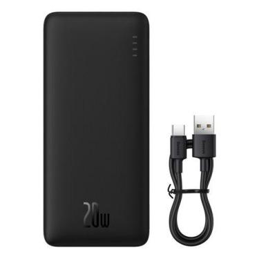Imagem de Power Bank Turbo  Baseus Airpow 20000mah 20w Cabo Usb-c, preto