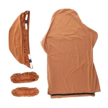 Imagem de YWJLQH a cadeira de jogo capas spandex respirável cadeira de computador de computadores protetor, CafÉ