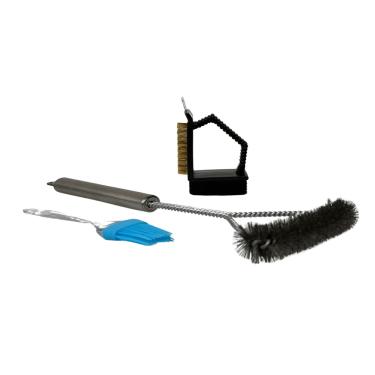 Imagem de Kit de Limpeza Churrasqueira Broiler - Escovas e Ferramentas