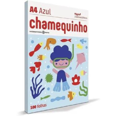 Imagem de Papel Sulfite Azul A4 75g/m² 100 Folhas CHAMEX