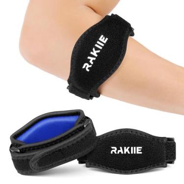 Imagem de Elbow Brace Rakiie Tennis Elbow, pacote com 2 para homens e mulheres