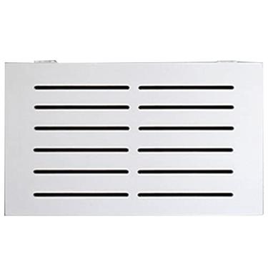 Imagem de CUTPOIY Prateleiras flutuantes de parede roteador WiFi caixa de TV para leitores de DVD, caixas de cabo, consoles de jogos, acessórios de TV, branco - 39 x 29 x 9,5 cm