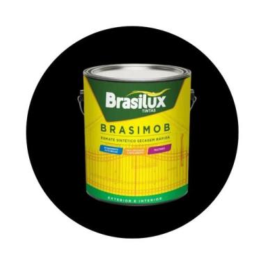 Imagem de Esmalte Sintetico Brasimob Brasilux 3,6L, Preto